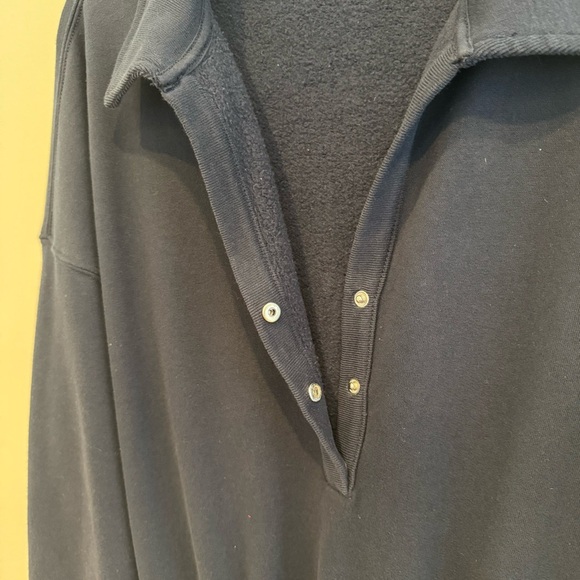 Abercrombie & Fitch Fleece Long Sleeve Shorts w/Pockets Romper Size M Petite - Picture 7 of 7